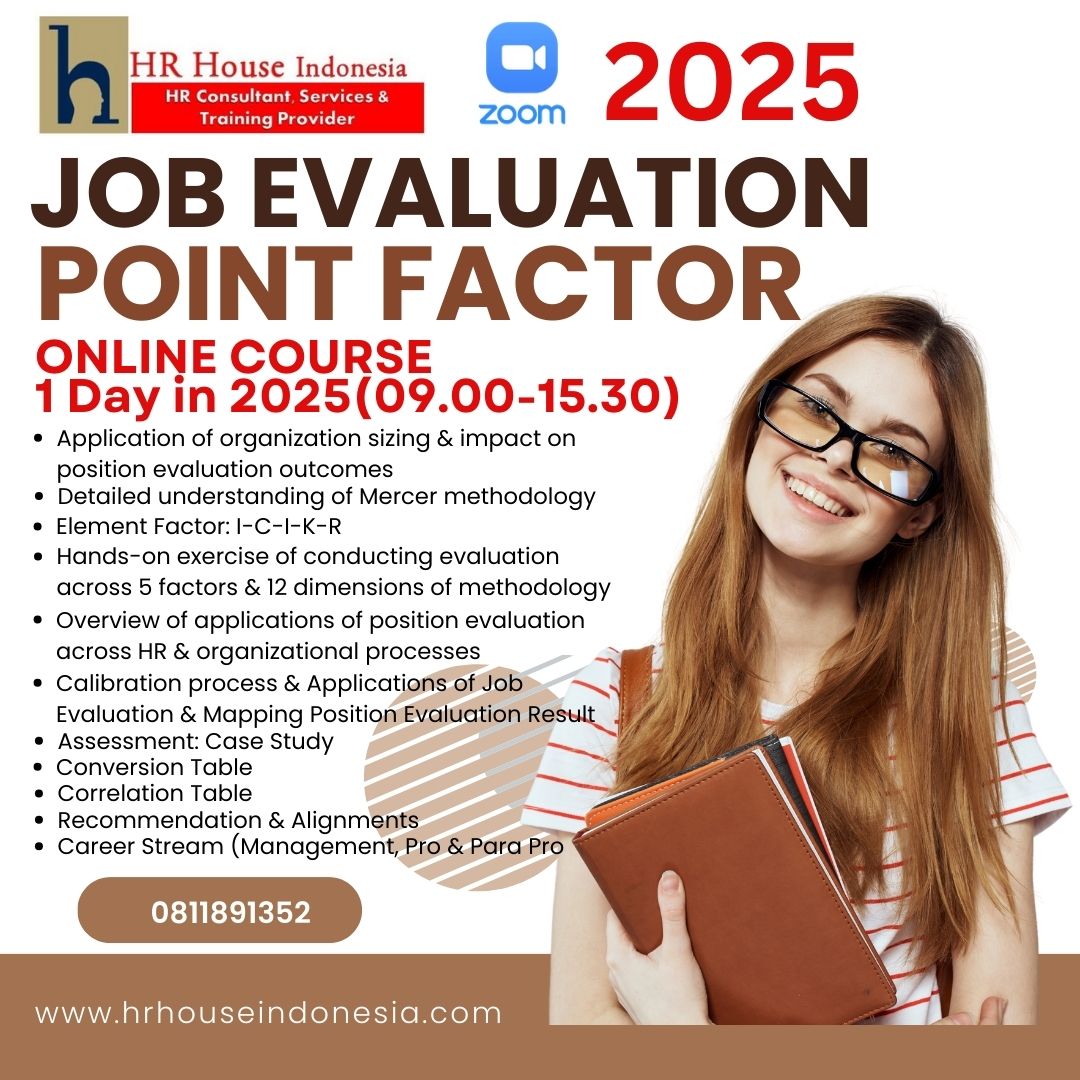 ZOOM CLASS PELATIHAN “JOB EVALUATION & JOB GRADING & REMUNERATION USING ...